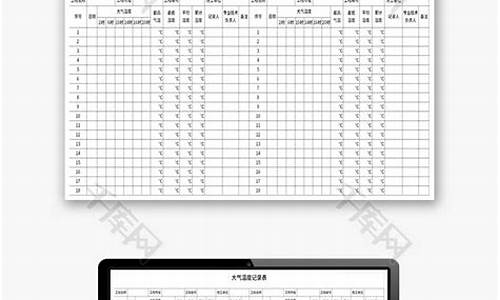 气温记录表怎么做_天气温度记录表格制作过